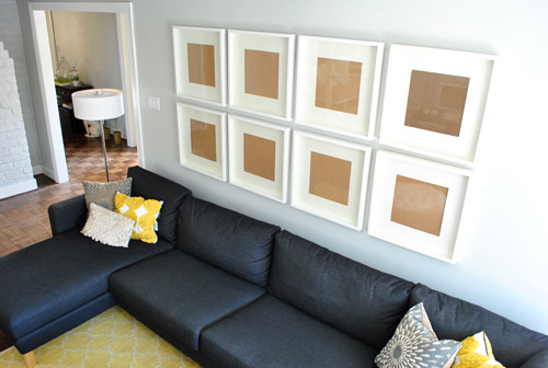 How To Hang A Grid Of Picture Frames