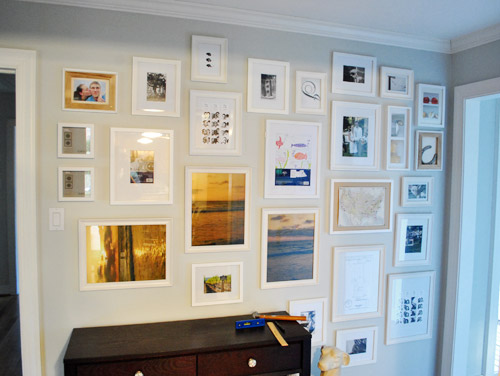 How To Make A Gallery Frame Wall Using Paper Templates | Young House Love