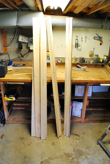 DIY Console Table with Drawers! {Made from Plywood and 2x4s!}