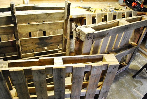 Pallets Drying In Basement