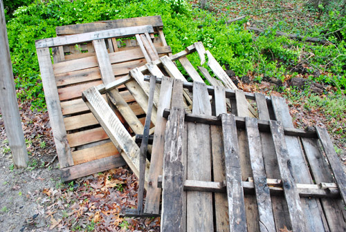 Pallets In Yard