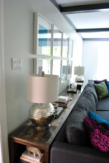 Console Table Behind A Couch, Behind Couch Console Table With Stools
