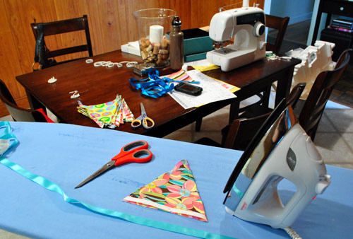 Flag Banner Ironing