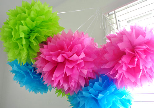 Tissue Paper Poms