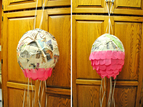 Soccer Ball Pinata Customize Your Own Colors Pull Strings or Whack