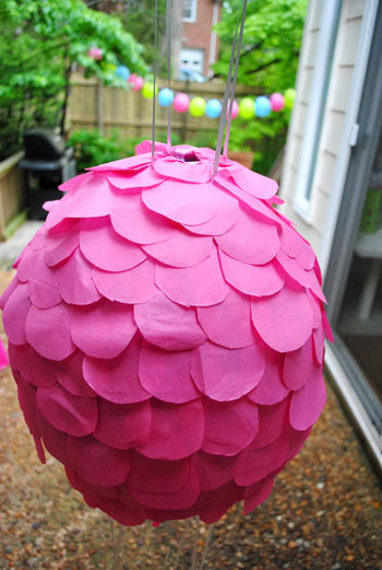 Turn A Traditional Pinata into a Pull String Pinata