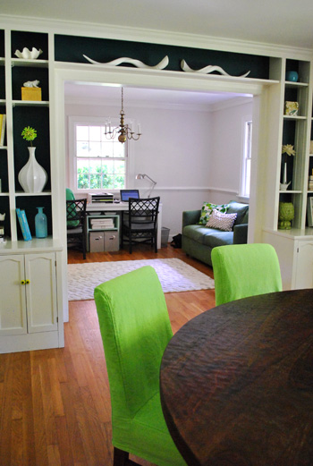 Green Chairs Built Ins