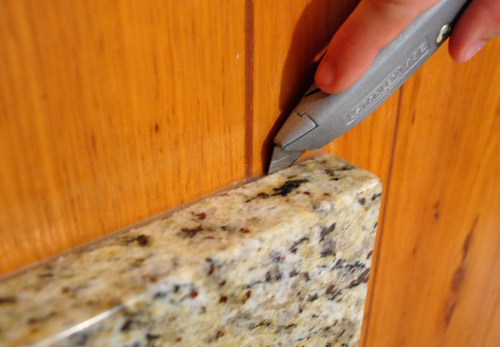 Desk Cutting Granite Glue