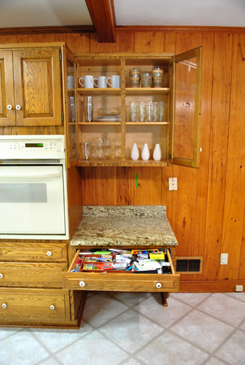 Desk Open Drawer Cabinet