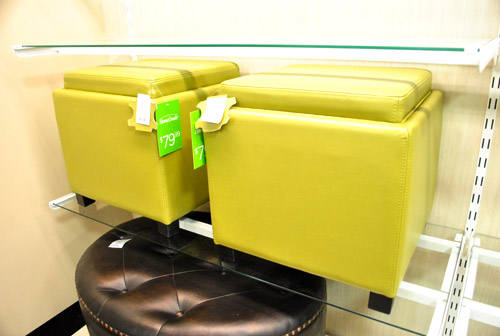 HGoods Green Ottomans 80