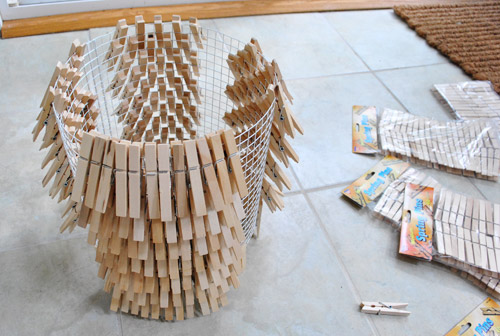 How To Make A Clothespin Chandelier