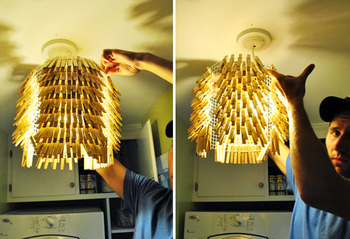 How To Make A Clothespin Chandelier