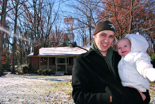 Clara In Snow Old House