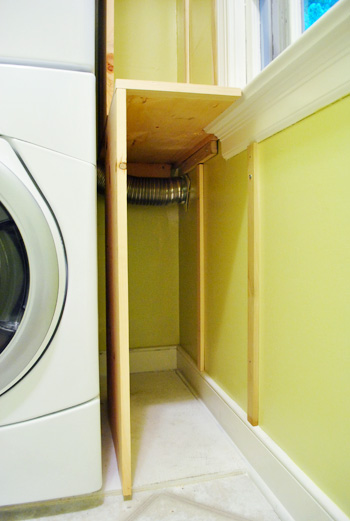 Adding Built-In Shelves Next To Our Washer & Dryer | Young House Love