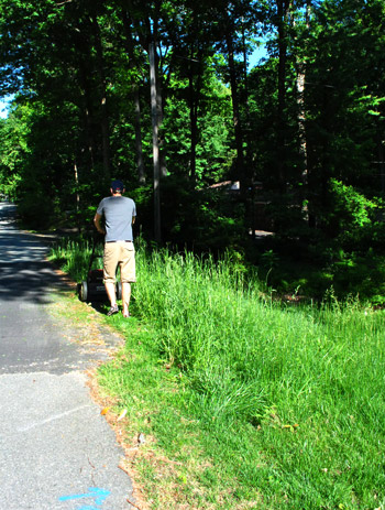 Mailbox Mowing On Slope