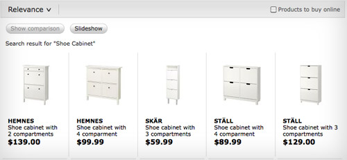 Hemnes shoe cabinet online measurements