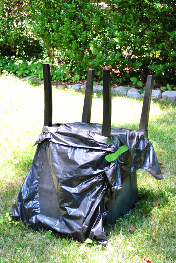 Chair Bagged Sprayed