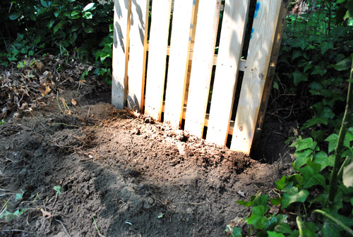 Compost First Pallet Trench