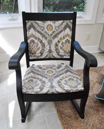 reupholster rocking chair seat