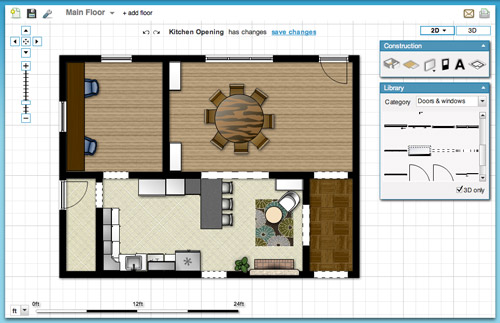 Online Tools for Planning A Space in 3D