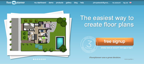 3D Floorplanner Homepage