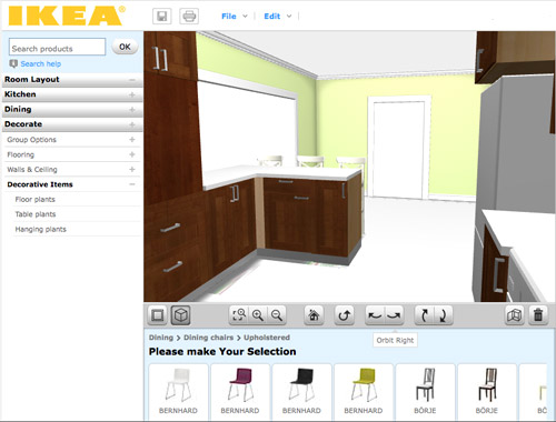 Online Tools for Planning A Space in 3D