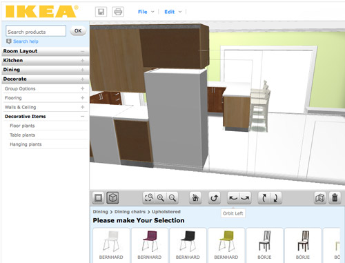 Online Tools for Planning A Space in 3D