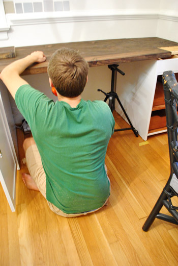 make a wood desk top