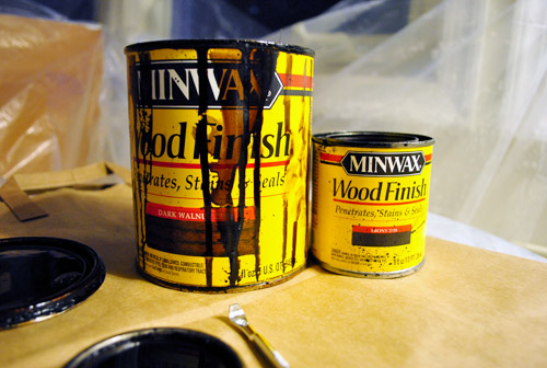 Counter Minwax Cans