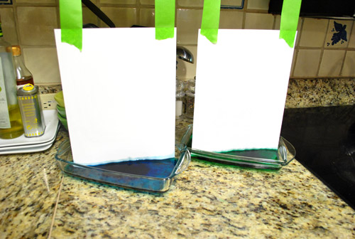 Food Coloring Hanging Paper