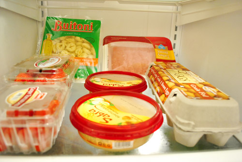 Fridge After Shelf 1 Hummus