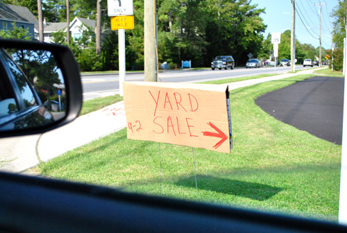 LaborDay Yard Sale Sign