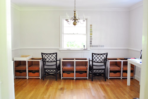 Making A Big Double Desk With Secondhand Cabinets Young House Love