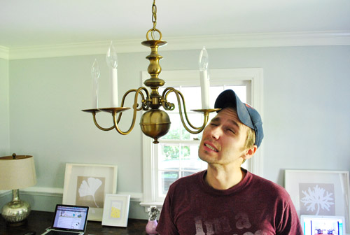 How to Modernize a Traditional Brass Chandelier