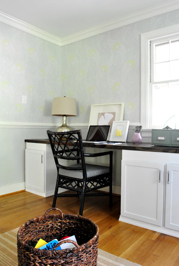 Stenciled Corner Room