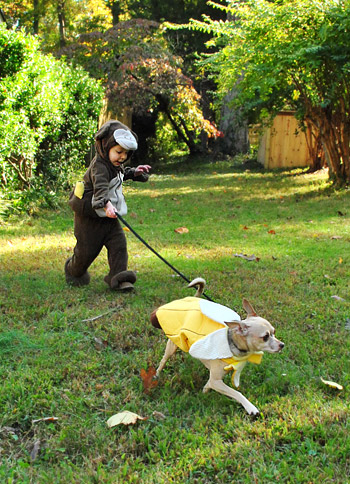 Costumes Running Together