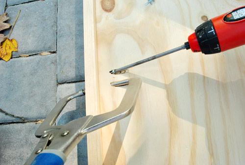 Fridge Screwing Plywood