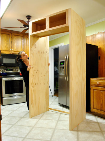 how to build in your fridge with a cabinet on top | young house love