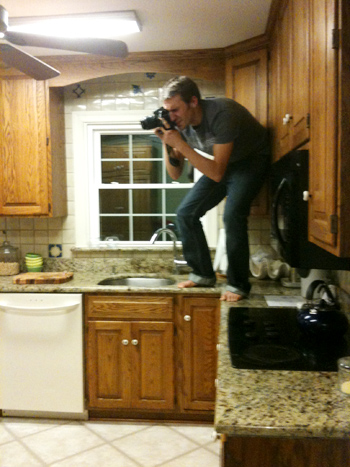 John Standing On Counter