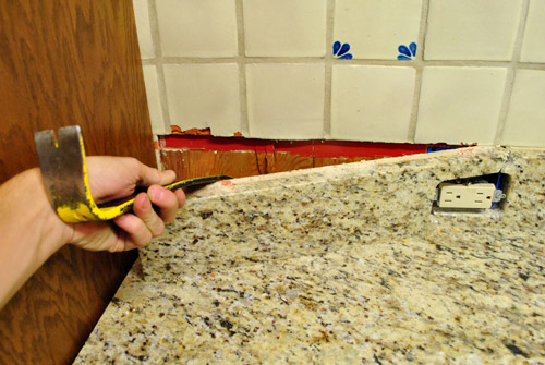 Kitchen Reno Removing Our Sink Our Old Granite Counters Young