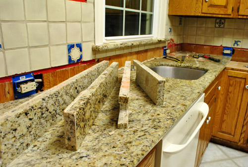 Kitchen Reno Removing Our Sink Our Old Granite Counters Young