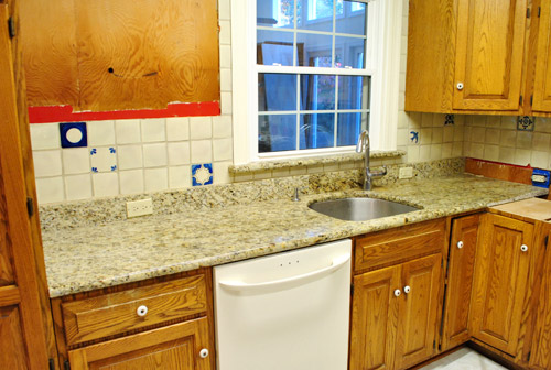 Kitchen Reno Removing Our Sink Our Old Granite Counters Young