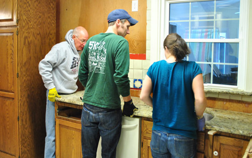 Kitchen Reno Removing Our Sink Our Old Granite Counters Young