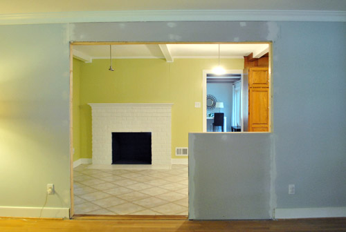 How To Trim Out A Cased Opening And A Half Wall Young House Love