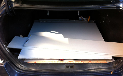 Drywall In Trunk At Lowes