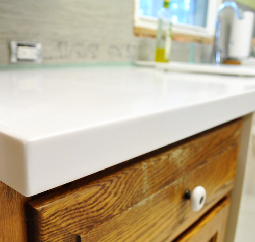 White Corian Counters   Counters Close Up 