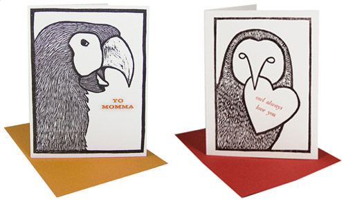 Craft Fair Bird Woodcuts