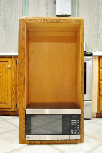 How To Hide A Microwave (Building It Into A Vented Cabinet)