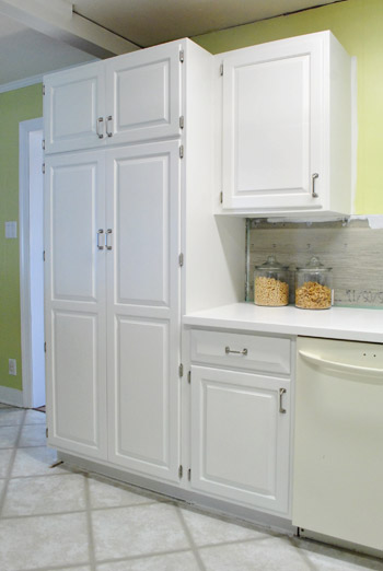 paint kitchen cabinets tall pantry cabinet