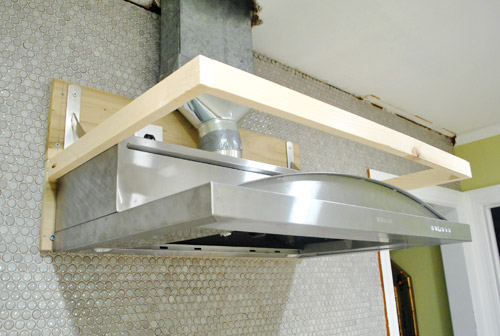 DIY Wood Hood Vent  Wood hood vent, Kitchen hood design, A frame house  plans